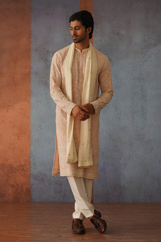 Nairit - Pink Embroidered Kurta Set