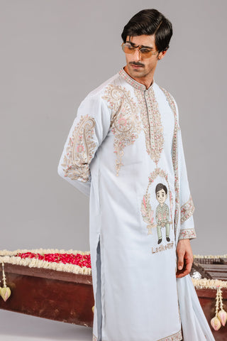 Ladkewale Skyblue Kurta Set
