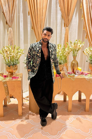HARSH ARORA IN PARIND BLACK JODHPURI SET