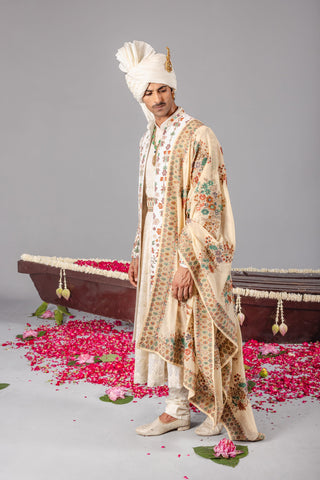 Rangrez Ivory Sherwani Set