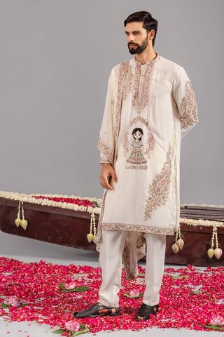 Ladkiwale Cream Kurta Set