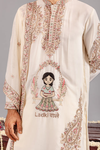 Ladkiwale Cream Kurta Set