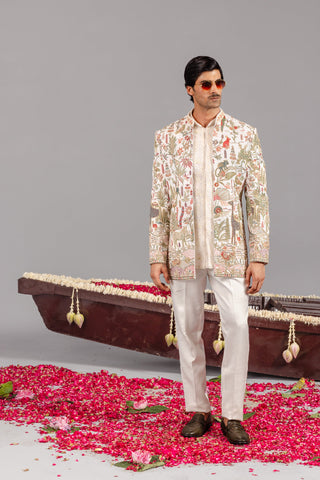 Giraffe Ivory Jodhpuri Set