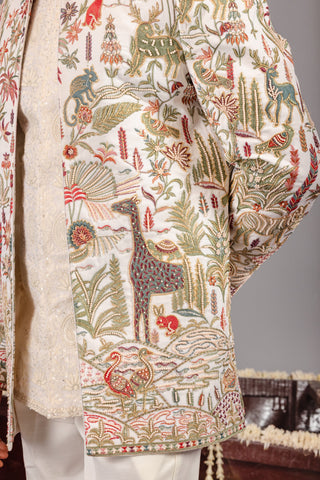 Giraffe Ivory Jodhpuri Set