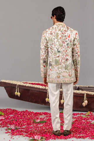 Giraffe Ivory Jodhpuri Set