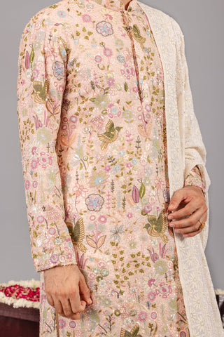 SHIV THAKARE IN PHOOLPANKH PINK KURTA SET