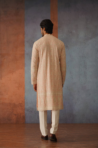 Harshit Mittal in Nairit - Pink Embroidered Kurta Set