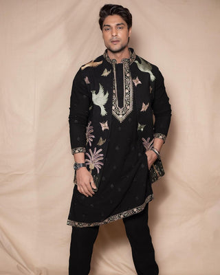 Ankit Gupta in Yashas Jacket Kurta Set with dupatta