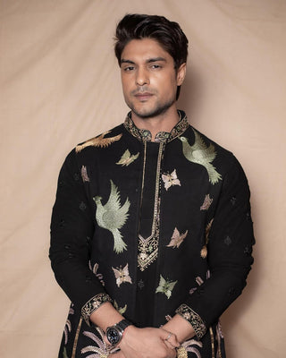 Ankit Gupta in Yashas Jacket Kurta Set with dupatta