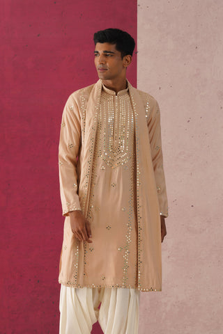 Hiran-Mirror Work Patiyala Kurta Set