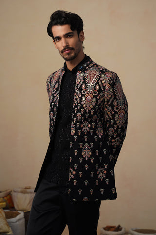 UTSAV BLACK JODHPURI SET