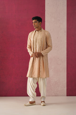 Hiran-Mirror Work Patiyala Kurta Set