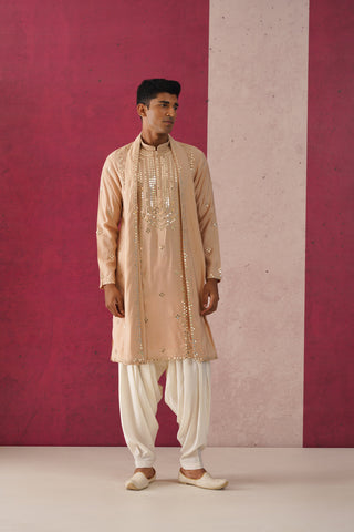 Hiran-Mirror Work Patiyala Kurta Set