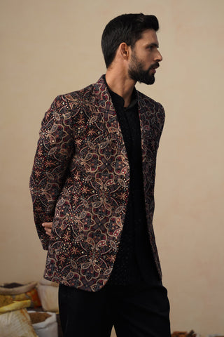 KARTIKEY BLACK BLAZER SET