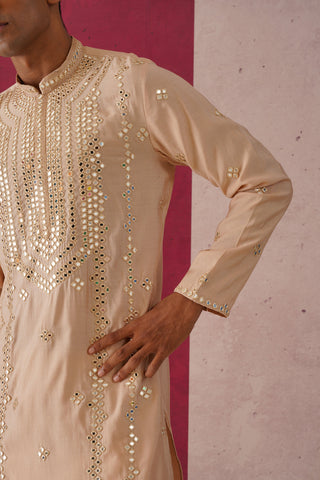 Hiran-Mirror Work Patiyala Kurta Set