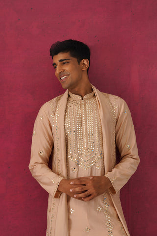 Hiran-Mirror Work Patiyala Kurta Set