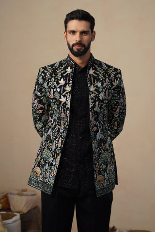 HARSH ARORA IN PARIND BLACK JODHPURI SET