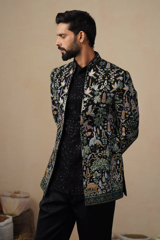 HARSH ARORA IN PARIND BLACK JODHPURI SET
