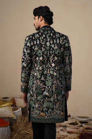 PARIND BLACK INDOWESTERN SET