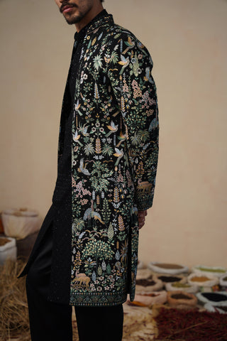 PARIND BLACK INDOWESTERN SET