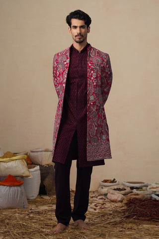 IKKAT HOT PINK INDOWESTERN SET