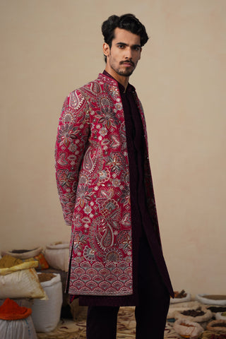 IKKAT HOT PINK INDOWESTERN SET