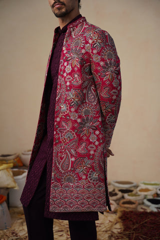 IKKAT HOT PINK INDOWESTERN SET