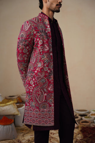 IKKAT HOT PINK INDOWESTERN SET