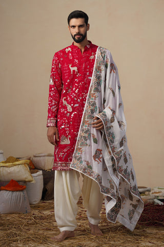 VYOM HOT PINK KURTA SET
