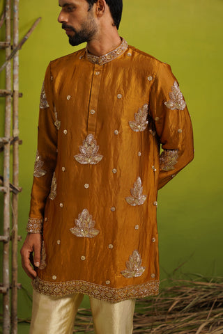 NAAZ COPPER SHORT KURTA SET