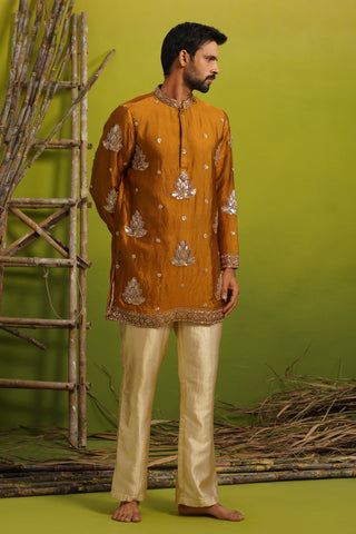 NAAZ COPPER SHORT KURTA SET