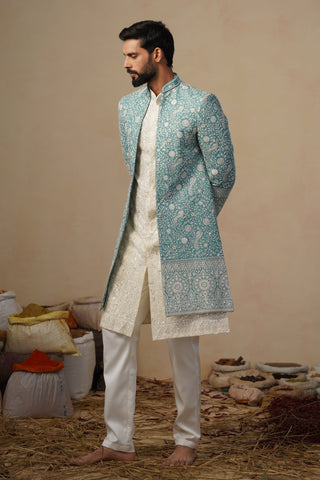 JAHAN SKYBLUE INDOWESTERN SET