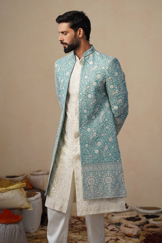 JAHAN SKYBLUE INDOWESTERN SET