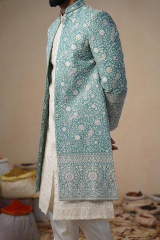 JAHAN SKYBLUE INDOWESTERN SET