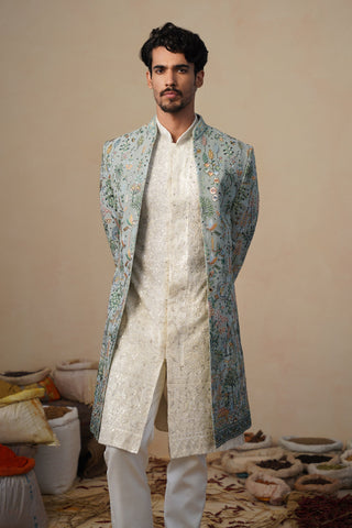 PARIND GREEN INDOWESTERN SET