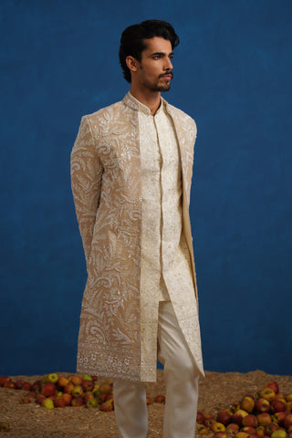 TEJAS CUTDANA CHIKU SHERWANI SET