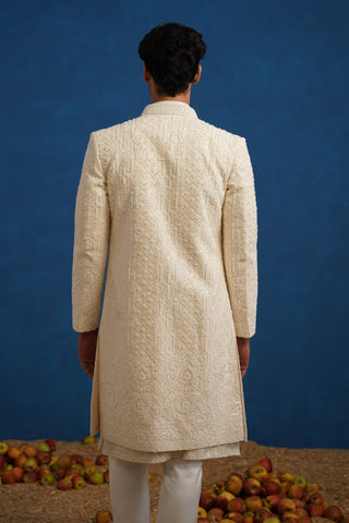 ANANT CUTDANA IVORY SHERWANI SET