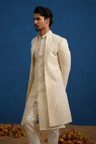 ANANT CUTDANA IVORY SHERWANI SET
