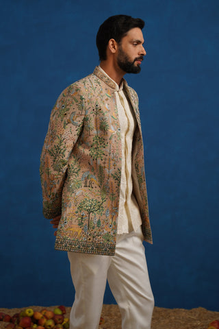 PARIND CHIKU JODHPURI SET