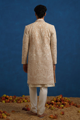 MAYURESH BEIGE SHERWANI SET