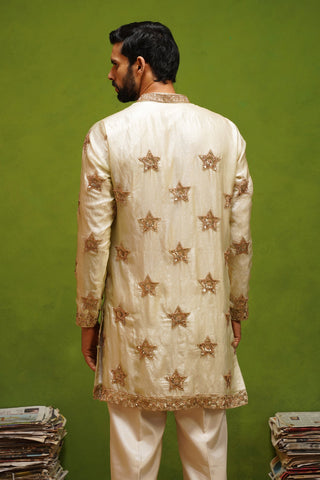 STAR BEIGE SHORT KURTA SET