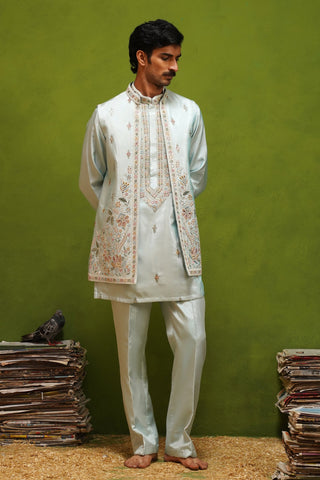 KIAAN SKY SHORT KURTA JACKET  SET