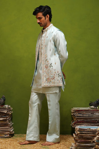 KIAAN SKY SHORT KURTA JACKET  SET