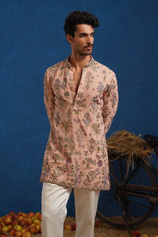 REHAAN PINK SHORT KURTA SET