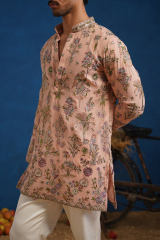 REHAAN PINK SHORT KURTA SET