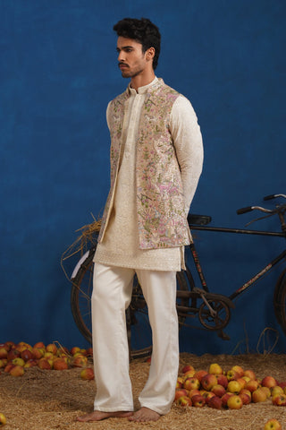 NAKUL CHIKU SHORT KURTA JACKET SET