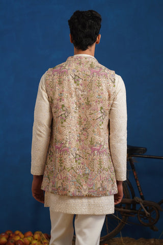 NAKUL CHIKU SHORT KURTA JACKET SET