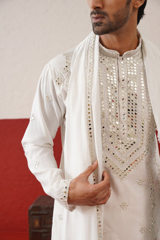 Arnav mirror work Kurta Patiyala Set