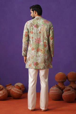 ZORAIN SKY BLUE SHORT KURTA SET