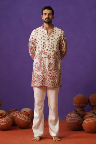 ISHQ IVORY SHORT KURTA SET